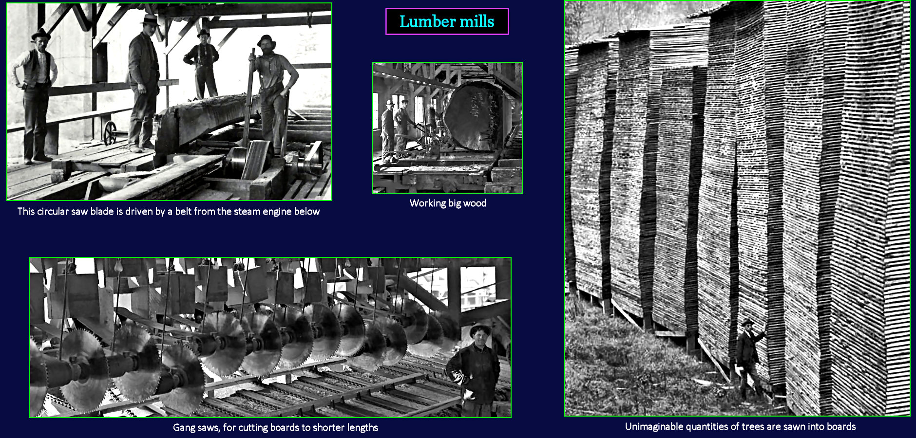 Sawmills, 1910